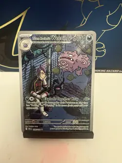 Pokemon Team Rocket's Weezing Full Art Rare Card 199/182 DRM English - Image 1