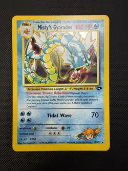 Misty’s Gyarados 13/132 Gym Challenge Holo Pokemon Card NM - Image 1