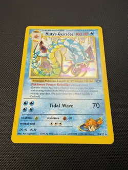 Misty’s Gyarados 13/132 Gym Challenge Holo Pokemon Card NM - Image 2