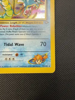 Misty’s Gyarados 13/132 Gym Challenge Holo Pokemon Card NM - Image 3