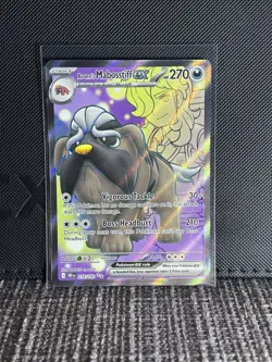 Pokemon Card Arvens Mabosstiff EX 218/182 Destined Rivals Rare Near Mint - Image 1
