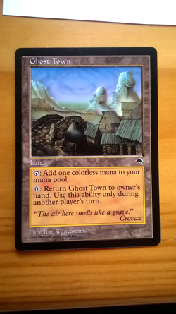 MTG Carte Magic Tempest Ghost Town LP - Image 1