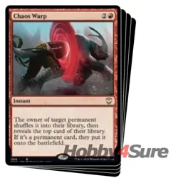 Chaos Warp X4 M/NM Magic: The Gathering MTG Streets Of New Capenna: Commander - Image 1