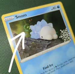 FART WHOLE SWIRL BLEED 🌀💫 Snom 084/264 Snowflake Stamped Holo Pokemon Card - Image 1