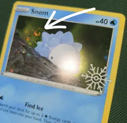 FART WHOLE SWIRL BLEED 🌀💫 Snom 084/264 Snowflake Stamped Holo Pokemon Card - Image 2