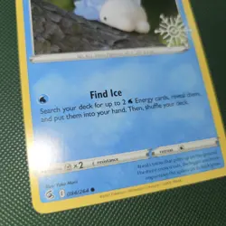FART WHOLE SWIRL BLEED 🌀💫 Snom 084/264 Snowflake Stamped Holo Pokemon Card - Image 3