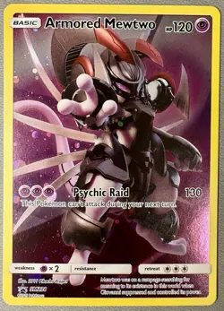 POKEMON TCG - LP-NM - Armored Mewtwo SM228 SM Promos Sun & Moon Black Star Promo - Image 1
