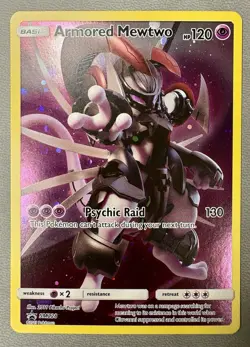 POKEMON TCG - LP-NM - Armored Mewtwo SM228 SM Promos Sun & Moon Black Star Promo - Image 2