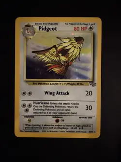 Pokemon TCG WOTC Jungle Unlimited Pidgeot Holo 8/64 - Image 1