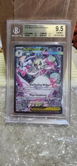 Pokemon TCG Mega Evolution #178 Mega Gardevoir ex SIR BGS 9.5 GEM MINT + - Image 1