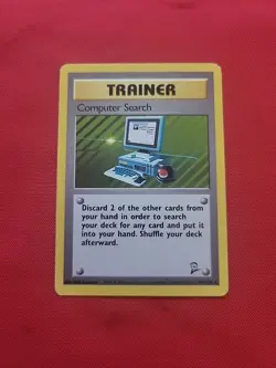Pokemon: Computer Search #101/130 Base Set 2 Rare 2000 WOTC Vintage - LP - T52 - Image 3