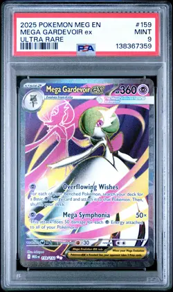 2025 POKEMON MEG EN-MEGA EVOLUTION ULTRA RARE #159 MEGA GARDEVOIR EX PSA 9 - Image 1
