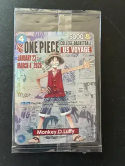 Bandai Namco One Piece Card Game US Voyage Monkey D. Luffy P-055 - Image 1