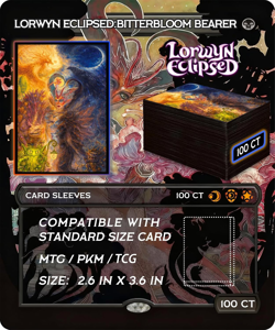 MTG Card Sleeves 100 Pcs Lorwyn Eclipsed Textured Back Art Sleeves Deck Protecto - Image 2