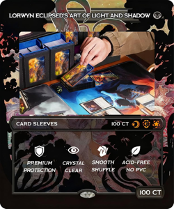MTG Card Sleeves 100 Pcs Lorwyn Eclipsed Textured Back Art Sleeves Deck Protecto - Image 3
