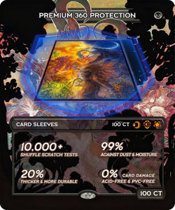 MTG Card Sleeves 100 Pcs Lorwyn Eclipsed Textured Back Art Sleeves Deck Protecto - Image 5