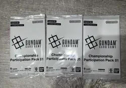 Gundam Card Game Championship Participation Pack 01- English - Image 1