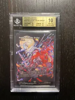 NM Borderless Battle at the Big Bridge, MTG, Final Fantasy, Magic BGS 10 - Image 1