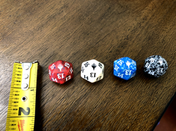 Lot of 4 Magic Gathering Planeswalker Logo Spindown D20 Life Counters Dice - Image 3