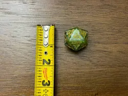 Magic Gathering Lord Rings Tales Middle Green Spindown D20 Life Counter Die Dice - Image 1