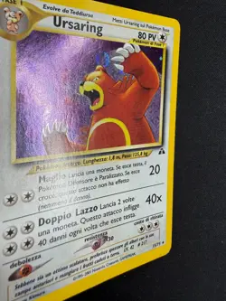 Pokemon Ursaring 15/75 Neo Discovery Rara Holo Unlimited Wizard IT Carte Vintage - Image 5