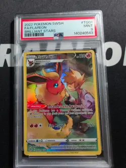 2022 Pokemon SWSH Brilliant Stars Flareon Trainer Gallery #TG01/TG30 PSA 9 - Image 1