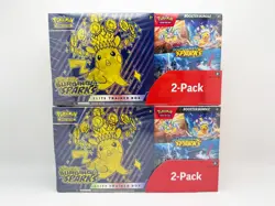 LOT OF 2x Costco Pokemon Scarlet Violet Surging Sparks ETB Booster Bundle 2 Pack - Image 1