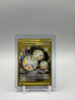Pokemon TCG Reversal Energy Paradox Rift Holo Hyper Rare Gold Card 266/182 - Image 1