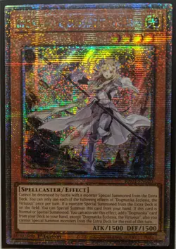 YuGiOh Dogmatika Ecclesia, the Virtuous Quarter Century Secret 1st Ed RA01-EN020 - Image 1