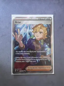 Pokemon TCG Briar Card 163/142 Stellar Crown, Near Mint Condition - Image 1