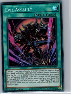 Evil Assault SUDA-EN052 Supreme Darkness - Yu Gi Oh Card - NM - Image 1