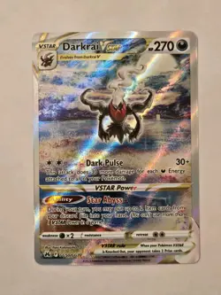 Pokemon Darkrai VSTAR TCG Holo Card Crown Zenith: Galarian Gallery GG50/GG70 - Image 1