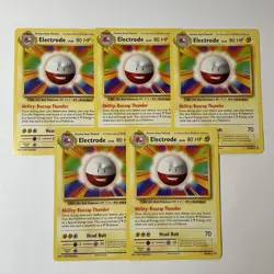Pokemon TCG Electrode 40/108 XY Evolutions 2016 Lot Of 5 Cards Rare Good Conditi - Image 1