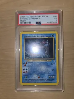 Pokemon Shinning Gyarados (Schimmerndes Garados) 65/64 PSA 3 Neo Revelation 💎 - Image 1