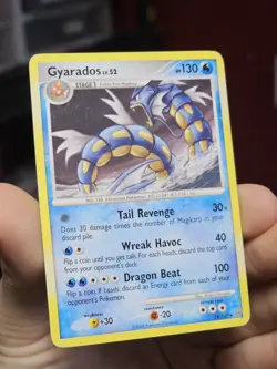 2008 Pokemon TCG Stormfront Gyarados Lv52 Holo Rare 19/100 Moderately Played - Image 2