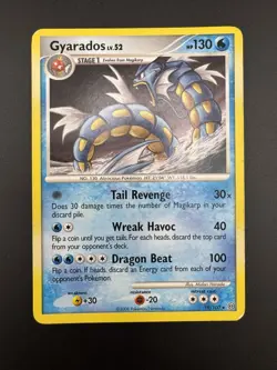 2008 Pokemon Stormfront Gyarados 19/100 Rare Non-Holo Vintage DP TCG - Image 1