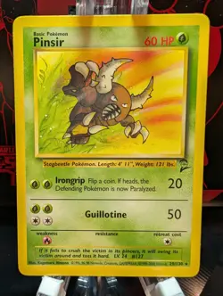 Pokemon Pinsir 29/130 Base Set 2 Non Holo Rare WOTC NM - Image 1