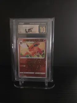 CGC Pristine 10 2025 Pokemon S. Chinese Flareon Stars Holo Gem Pack Vol 2 - Image 1
