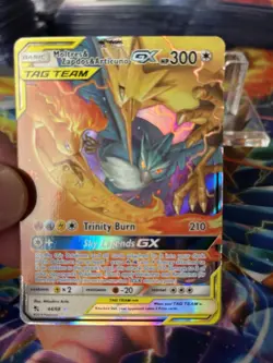 Pokemon NM Moltres And Zapdos And Articuno Hidden Fates 44/68 Holo - Image 3