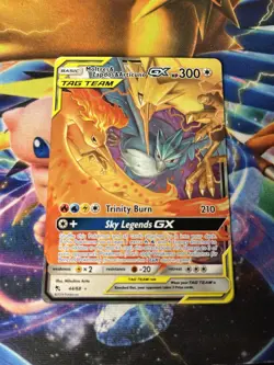 Pokemon NM Moltres And Zapdos And Articuno Hidden Fates 44/68 Holo - Image 5