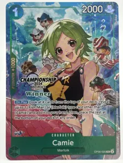 Camie OP06-025 EN ONE PIECE TCG 2024 Championship WINNER-NM - Image 1