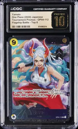 2024 ONE PIECE JPN TOURNAMENT PROMOS FLAGSHIP BATTLE YAMATO CGC 10 PERFECT - Image 1