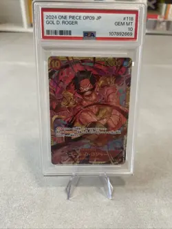2024 ONE PIECE OP09-EMPERORS IN THE NEW WORLD #118 GOL D. ROGER PSA 10 GEM MINT - Image 1