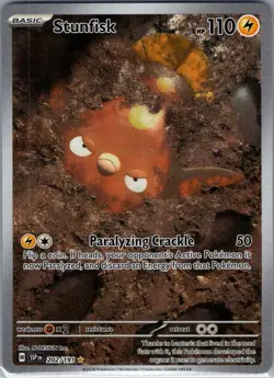 Stunfisk 202/191 SV08: Surging Sparks - Pokemon Card - NM - Image 1
