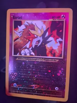 Entei #34 Black Star Promo Reverse Holo LP WOTC Pokemon Movie Promo Card - Image 1