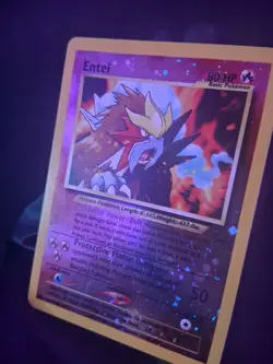 Entei #34 Black Star Promo Reverse Holo LP WOTC Pokemon Movie Promo Card - Image 2