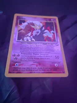 Entei #34 Black Star Promo Reverse Holo LP WOTC Pokemon Movie Promo Card - Image 3