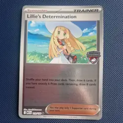 Lillie's Determination 119/132 Lille regional Promo Card - minor dings - Image 1