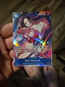 Boa Hancock (OP07-051) Super Rare Alt Art Foil trading card - Image 3