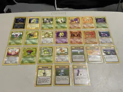 (24) Pokemon Non-Holo Rare Card Lot Jungle Fossil Neo Discovery Gym Challenge - Image 1
